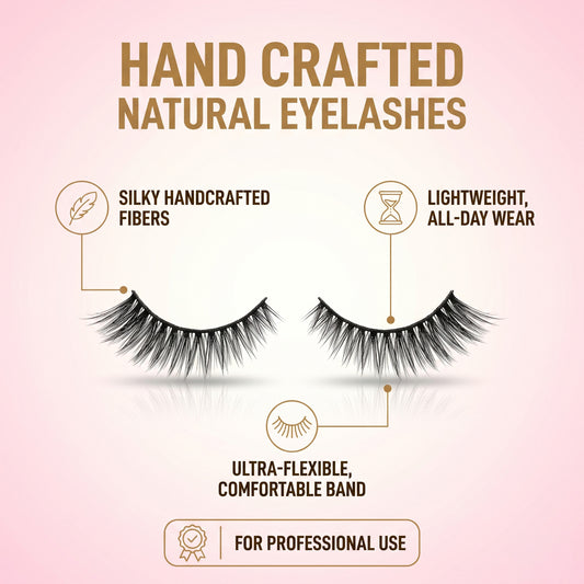 Max Touch Hand Crafted Natural Eyelashes – 5 Pairs (MT-2546)