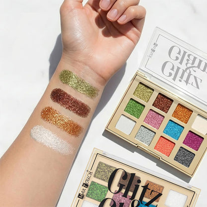 Max Touch Glitz & Glam Glitter Eyeshadow Palette (12 Colours) MT-2573