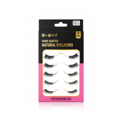 Max Touch Hand Crafted Natural Eyelashes – 5 Pairs (MT-2546)