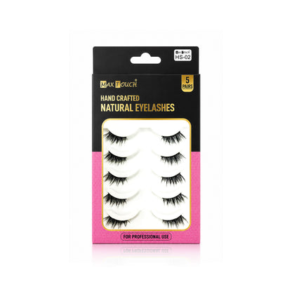 Max Touch Hand Crafted Natural Eyelashes – 5 Pairs (MT-2546)