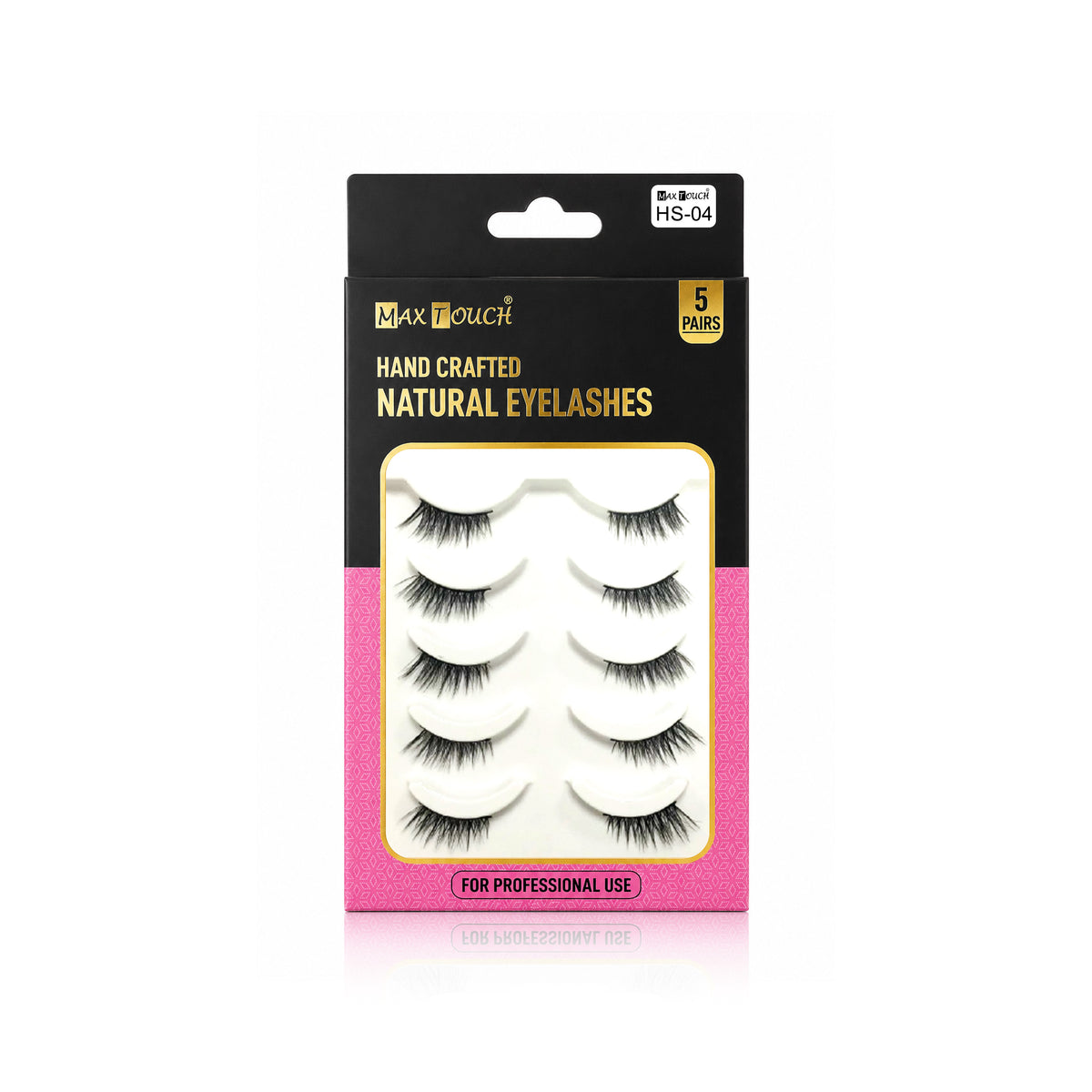 Max Touch Hand Crafted Natural Eyelashes – 5 Pairs (MT-2546)