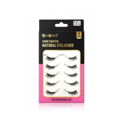 Max Touch Hand Crafted Natural Eyelashes – 5 Pairs (MT-2546)