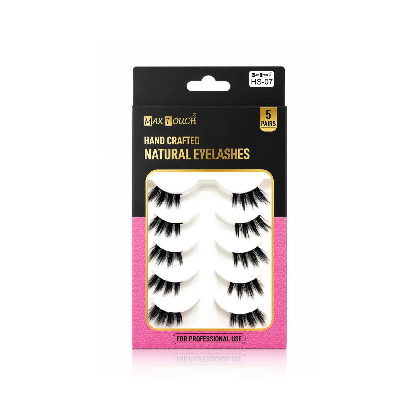 Max Touch Hand Crafted Natural Eyelashes – 5 Pairs (MT-2546)