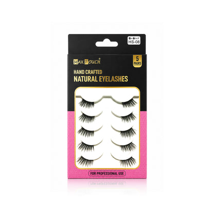Max Touch Hand Crafted Natural Eyelashes – 5 Pairs (MT-2546)