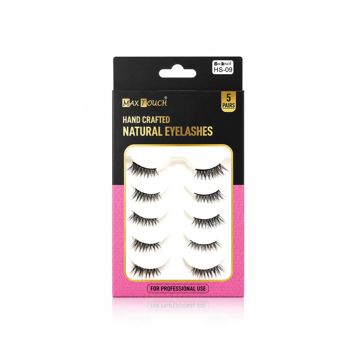 Max Touch Hand Crafted Natural Eyelashes – 5 Pairs (MT-2546)