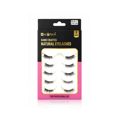 Max Touch Hand Crafted Natural Eyelashes – 5 Pairs (MT-2546)