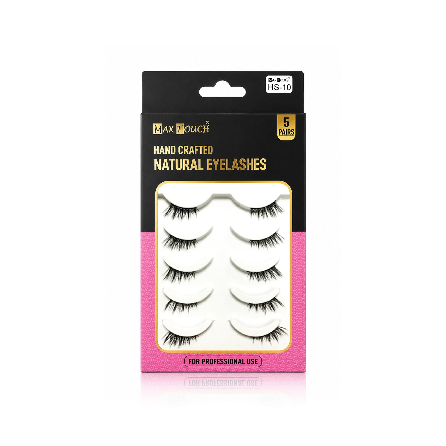 Max Touch Hand Crafted Natural Eyelashes – 5 Pairs (MT-2546)