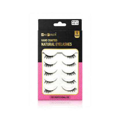 Max Touch Hand Crafted Natural Eyelashes – 5 Pairs (MT-2546)