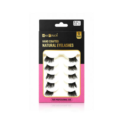 Max Touch Hand Crafted Natural Eyelashes – 5 Pairs (MT-2546)
