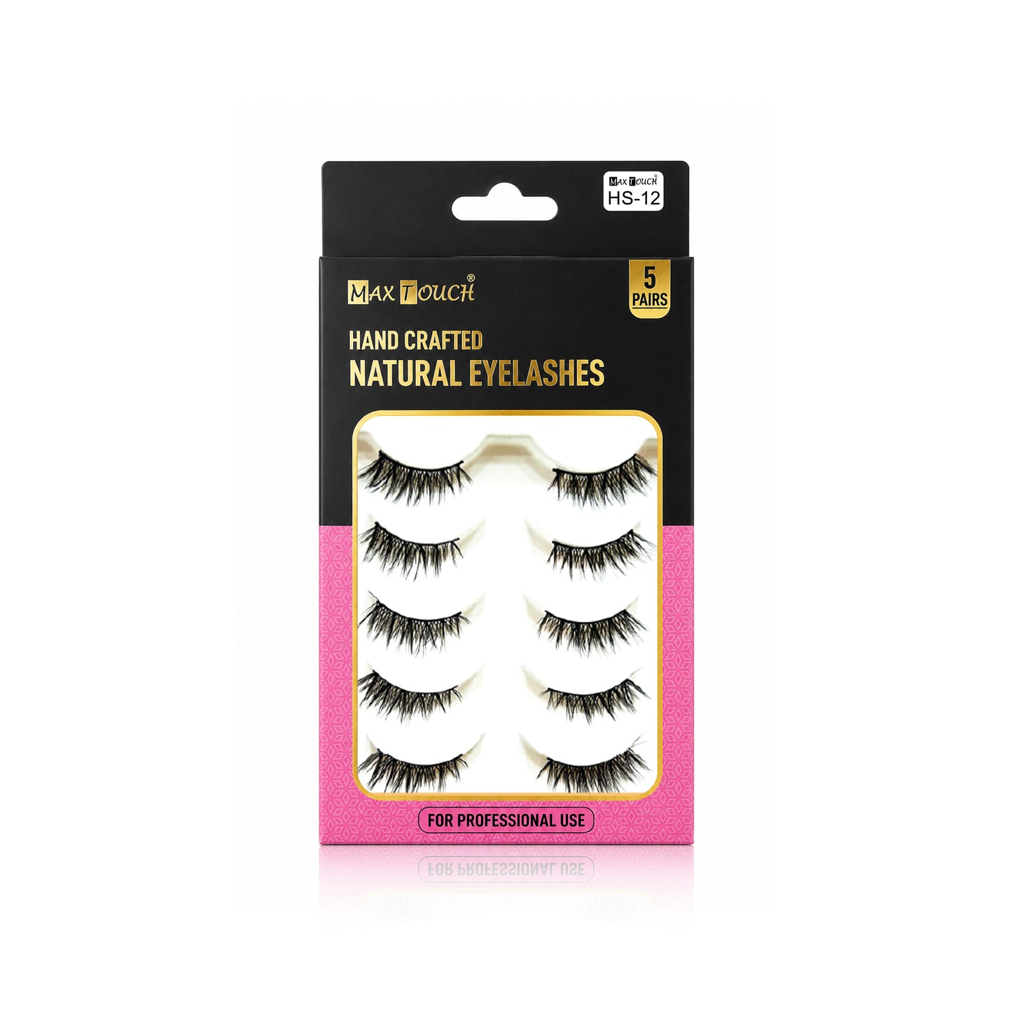 Max Touch Hand Crafted Natural Eyelashes – 5 Pairs (MT-2546)