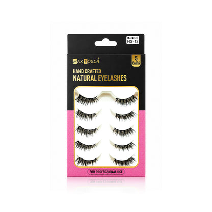 Max Touch Hand Crafted Natural Eyelashes – 5 Pairs (MT-2546)