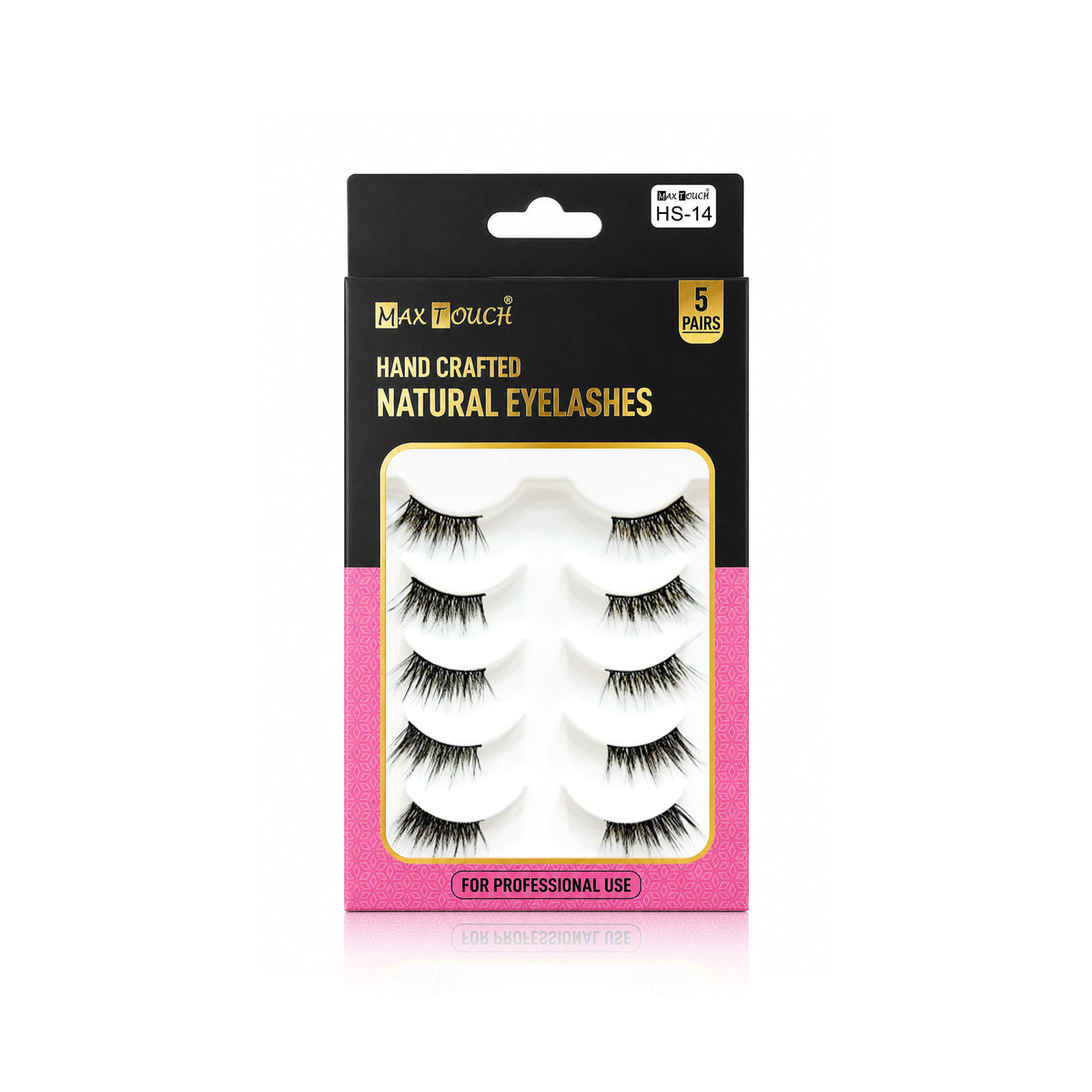 Max Touch Hand Crafted Natural Eyelashes – 5 Pairs (MT-2546)