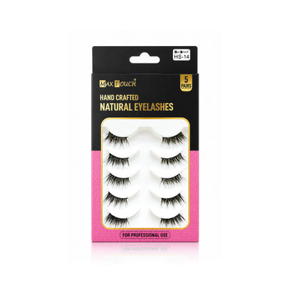 Max Touch Hand Crafted Natural Eyelashes – 5 Pairs (MT-2546)