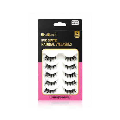 Max Touch Hand Crafted Natural Eyelashes – 5 Pairs (MT-2546)