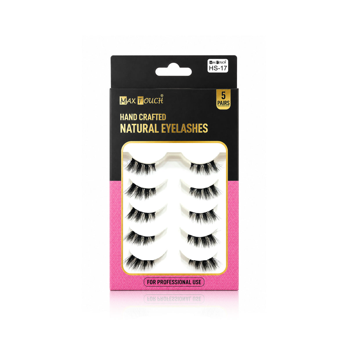 Max Touch Hand Crafted Natural Eyelashes – 5 Pairs (MT-2546)