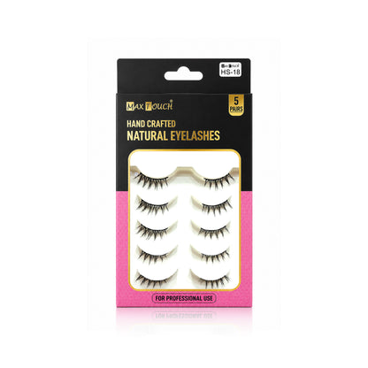 Max Touch Hand Crafted Natural Eyelashes – 5 Pairs (MT-2546)
