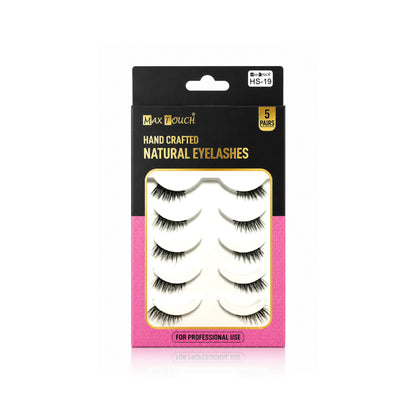 Max Touch Hand Crafted Natural Eyelashes – 5 Pairs (MT-2546)