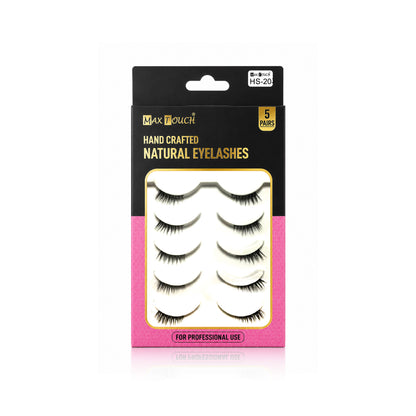 Max Touch Hand Crafted Natural Eyelashes – 5 Pairs (MT-2546)
