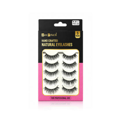 Max Touch Hand Crafted Natural Eyelashes – 5 Pairs (MT-2546)