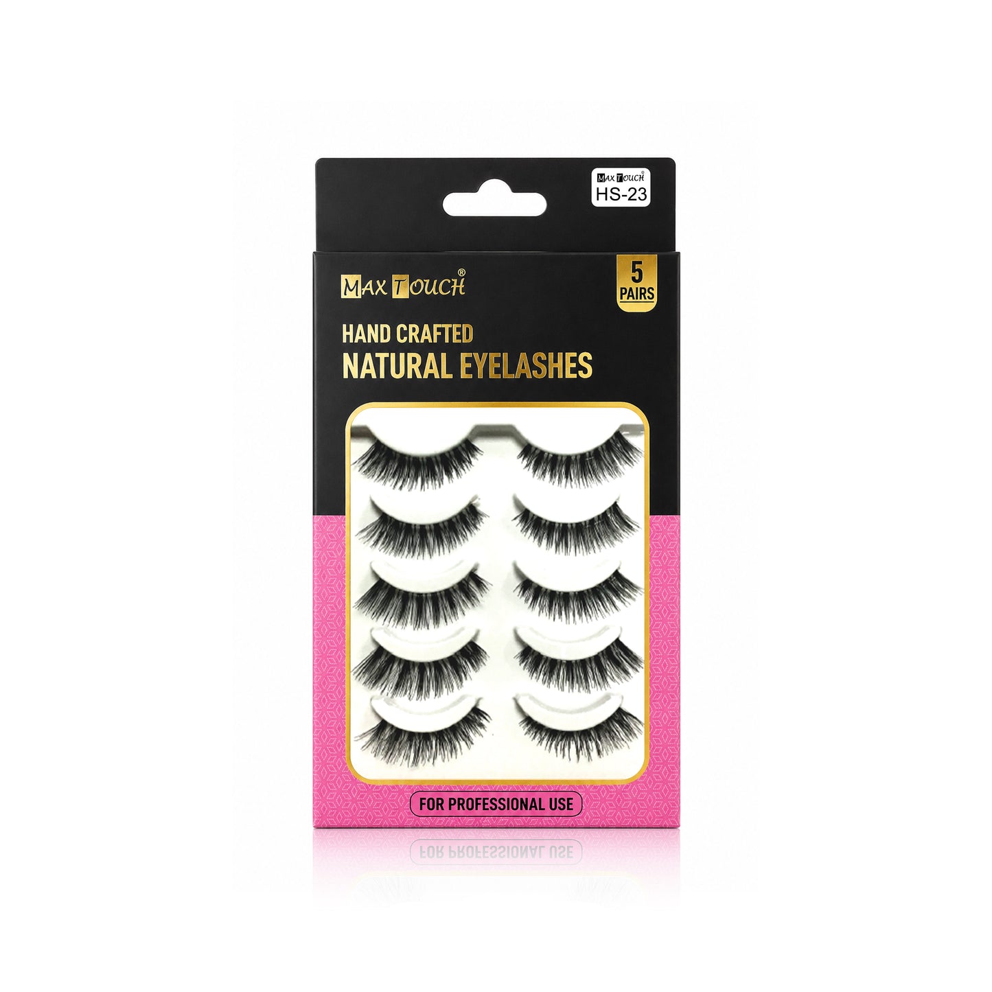 Max Touch Hand Crafted Natural Eyelashes – 5 Pairs (MT-2546)