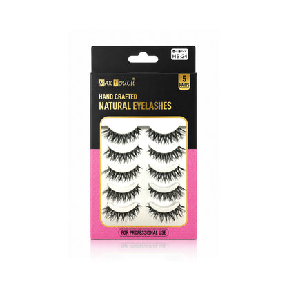 Max Touch Hand Crafted Natural Eyelashes – 5 Pairs (MT-2546)