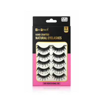 Max Touch Hand Crafted Natural Eyelashes – 5 Pairs (MT-2546)