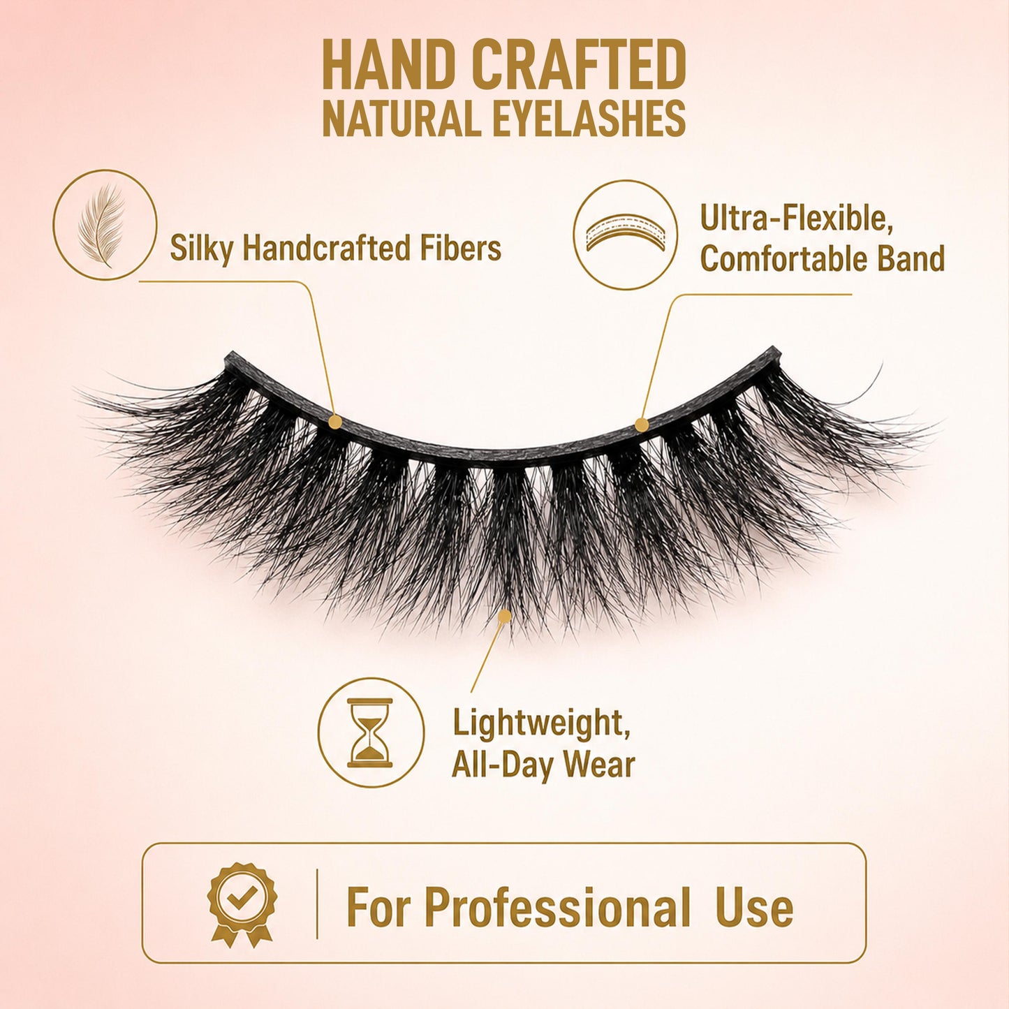 Max Touch Hand Crafted Natural Eyelashes | Professional Lashes | MT-2556