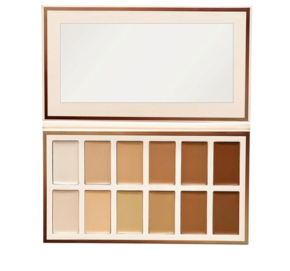 Max Touch Professional Foundation Palette (12 Colours) MT-2553
