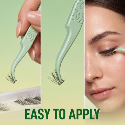 Max Touch Press On – Pre-Glued Underlash Extensions | Reusable Cluster Lashes, 20 Styles